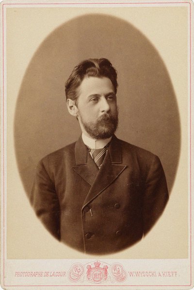 Portræt af digteren Innokenty Annensky 1856-1909, ca. 1890. af Kiev . Photo studio V. Vysotsky
