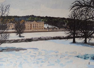 Chatsworth i sneen af Kirstie Adamson