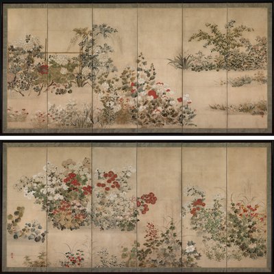 Blomster og Græsser af Kitagawa Sosetsu