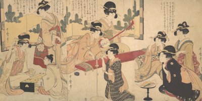 En glædelig aftenfest, ca. 1805. af Kitagawa Utamaro