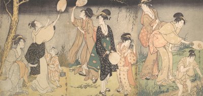 Catching fireflies Hotaru gari, ca. 1796-97. af Kitagawa Utamaro