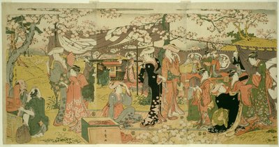 Tjek ry B rough version quest (Oka no Utage) af Kitagawa Utamaro