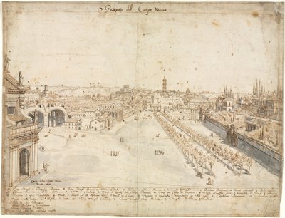 Atten udsigter over Rom: Campo Vaccino (The Roman Forum) af Kitagawa Utamaro
