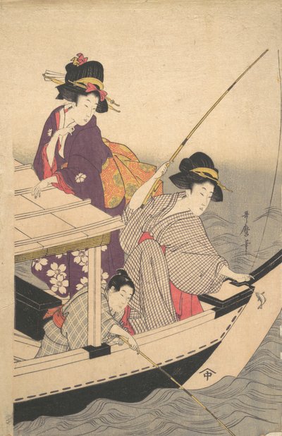 Fiskeri, slutningen af 1700-tallet. af Kitagawa Utamaro