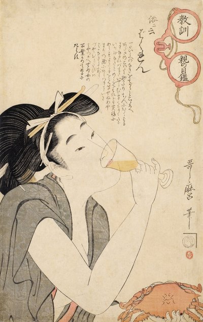 Fra serien A Parents Moralizing Spectacles, 1802 af Kitagawa Utamaro