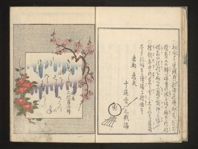 Digt med forårsblomster af Kitagawa Utamaro