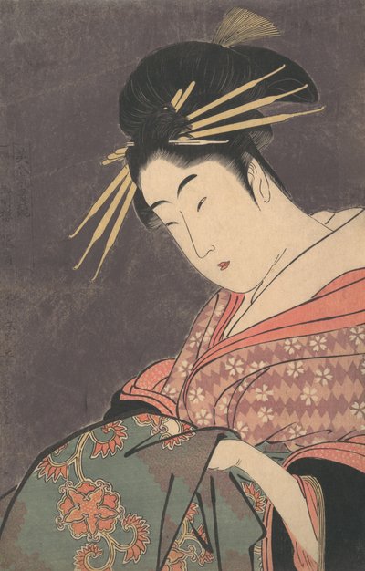 "Hanaogi of the Gomeiro,"..., ca. 1794-95. af Kitagawa Utamaro