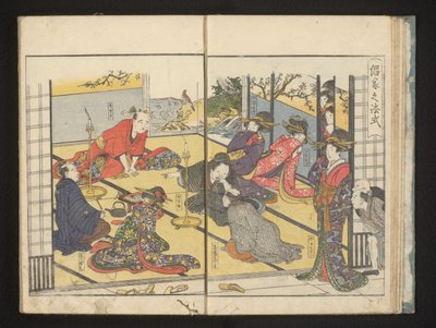 Lachende kurtisaner af Kitagawa Utamaro