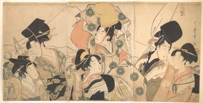 Narihiras rejse mod øst af Kitagawa Utamaro