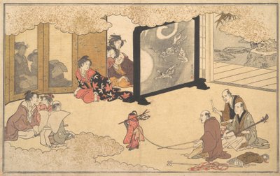 At se en forestilling, 1789. af Kitagawa Utamaro