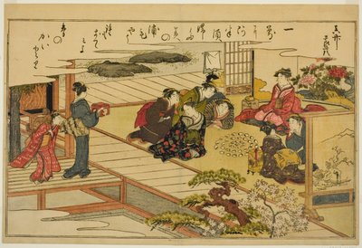 Shell-Matching Game, fra den illustrerede bog "Gaves from the Ebb Tide (Shiohi no tsuto)" af Kitagawa Utamaro