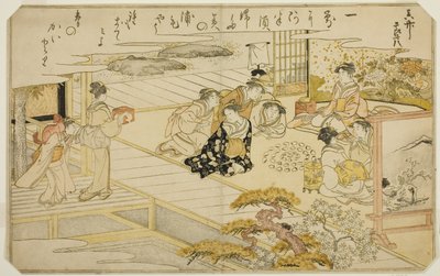 Shell-Matching Game, fra den illustrerede bog "Gaves from the Ebb Tide (Shiohi no tsuto)" af Kitagawa Utamaro
