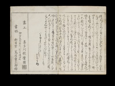 Shiohi no tsuto (Gaver fra Ebbe Tide), kendt som Shell Book, 1789 (farvet træbloktryk) af Kitagawa Utamaro