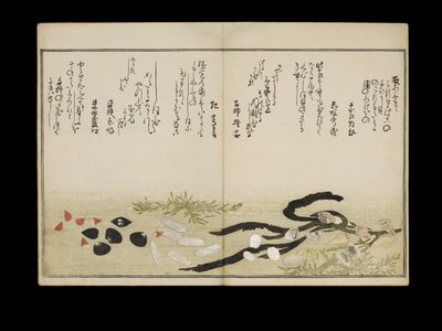 Shiohi no tsuto (Gaver fra Ebbe Tide), kendt som Shell Book, 1789 (farvet træbloktryk) af Kitagawa Utamaro