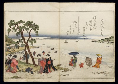 Shiohi no tsuto (Gaver fra ebbe), kendt som Shell Book, 1789 (farve-træsnit) af Kitagawa Utamaro