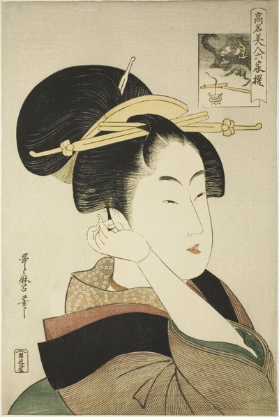 Tatsumi Roko, fra serien Renowned Beauties Likened to the Six Immortal Poets af Kitagawa Utamaro