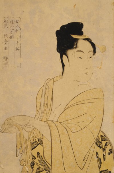 The Fancy-Free Type, fra serien Ten Types in the Physiognomic Study of Women, ca. 1793 af Kitagawa Utamaro