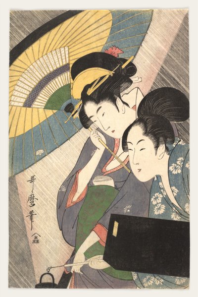 To kvinder under en paraply, 1790