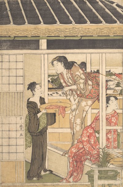 vaskedag, ca. 1788. af Kitagawa Utamaro