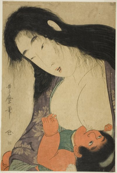 Yamauba Amning Kintaro af Kitagawa Utamaro