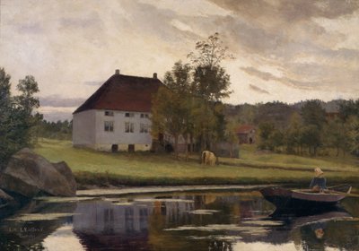Bossevig, efter solnedgang af Kitty Lange Kielland