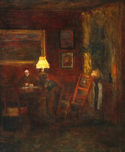 Kvinde i interiør af Kitty Lange Kielland