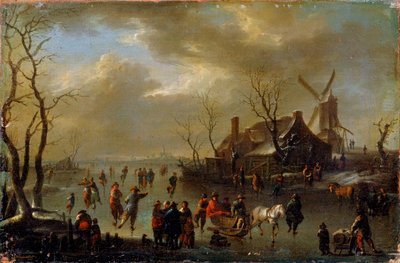 Vinterlandskab, 1600-tallet af Klaes Molenaer