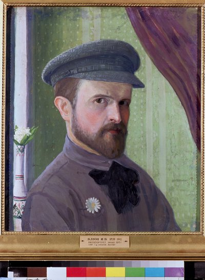 Selvportræt. Værk af Ivan Vassilyevich Klyun (Kliun) (Ivan Klioune) (1873-1943), olie på pap af Klyun Ivan (1873 1943)