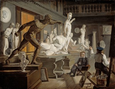 Scene fra Akademiet i København af Knud Baade