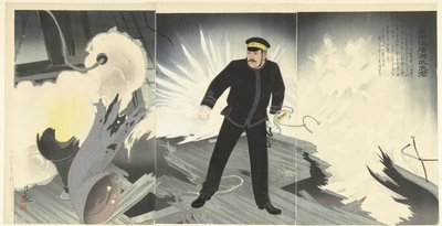 Takeo Hirose Kaigun Chusa Hirose Takeo-kun af Kobayashi Kiyochika