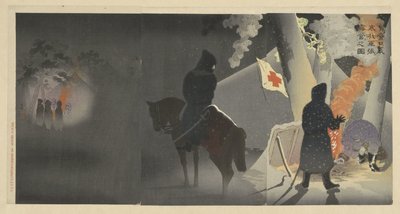 Dekou t rozen d, zenten onze t roepen biwak op te Yingkou. Jeg er ked af tabet af mit liv. af Kobayashi Kiyochika