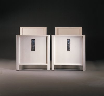 Et par Wiener Werkstatte enkeltsenge, ca. 1904 (malet træ) af Koloman Moser