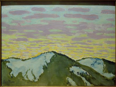 Bjergtoppe i sneen af Koloman Moser
