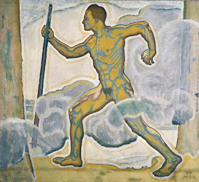 Der Wanderer - Vandreren ... (olie på lærred) af Koloman Moser