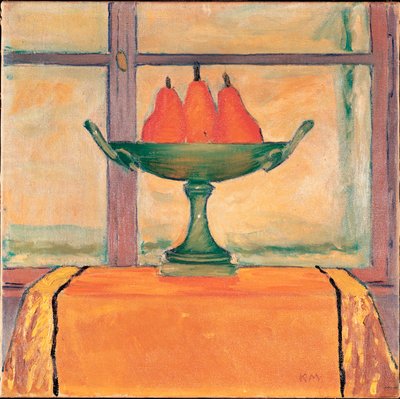 Früchtestilleben - Stilleben med frugter ... (olie på lærred) af Koloman Moser