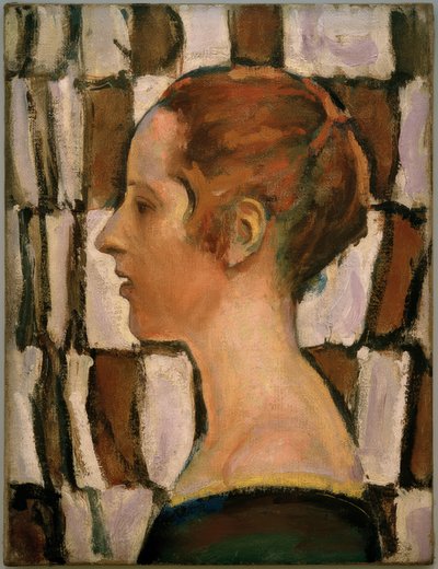 Pigeportræt i profil af Koloman Moser