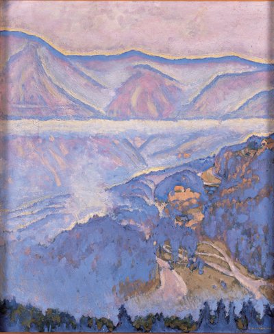 Regentag - Rainy day ... (olie på lærred) af Koloman Moser