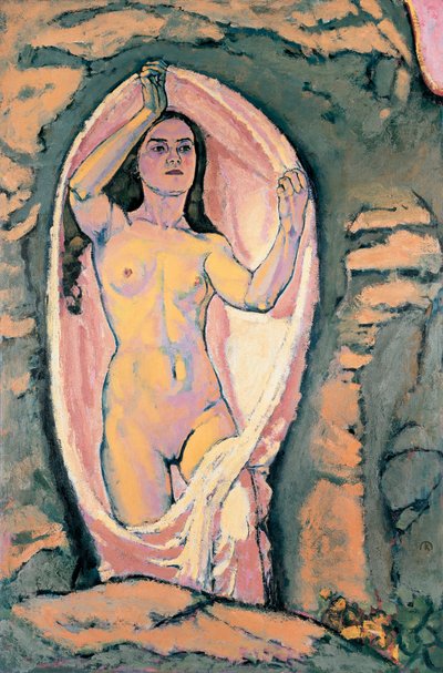 Venus in der Grotte - Venus i grotten ... (olie på lærred) af Koloman Moser
