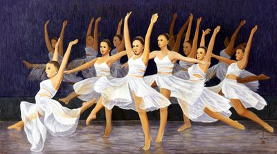 Flying Together, 2015 (østlig gouache på rispapir) af Komi Chen