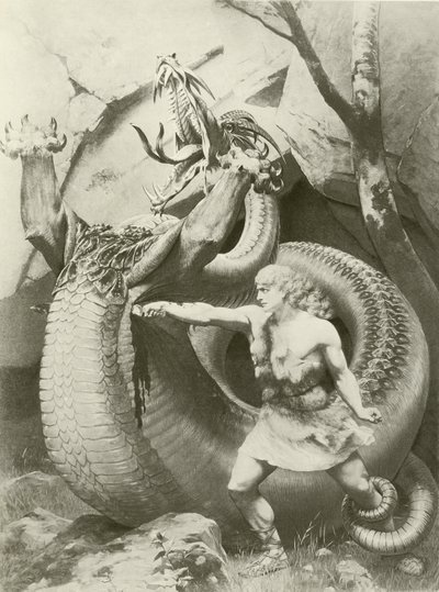 Siegfried, akt II scene vi (dybtryk) af Konrad Dielitz