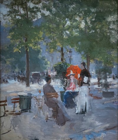 I Paris Cafe af Konstantin Alekseevich Korovin