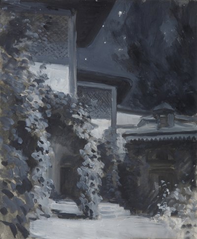 Bakhchisaray Palace. Illustration til digtet The Fountain of Bahçesaray af A. Pushkin af Konstantin Alekseevich Korovin