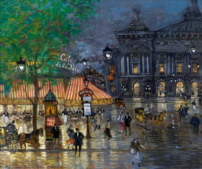 Operapladsen, Paris af Konstantin Alekseevich Korovin