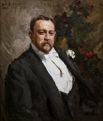 Portræt af Ivan Abramovich Morozov af Konstantin Alekseevich Korovin