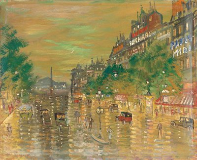 Rue Royale, Paris af Konstantin Alekseevich Korovin