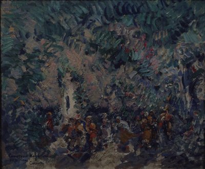 Scenedesign til balletten Corsair af A. Adam, 1911 af Konstantin Alekseevich Korovin