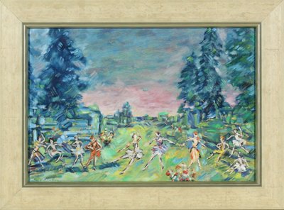 Scenedesign til balletten Corsair af A. Adam, 1914 af Konstantin Alekseevich Korovin