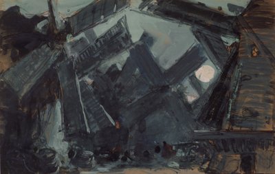 Scenedesign til balletten Don Quijote af L. Minkus, 1900 af Konstantin Alekseevich Korovin