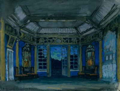 Scenedesign til operaen Khovanshchina af M. Musorgsky, 1911 af Konstantin Alekseevich Korovin