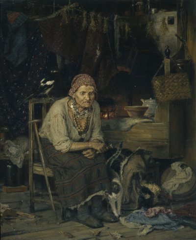 En heks, 1879 af Konstantin Apollonovich Savitsky